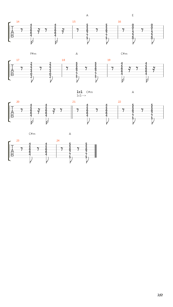 Polka吉他谱