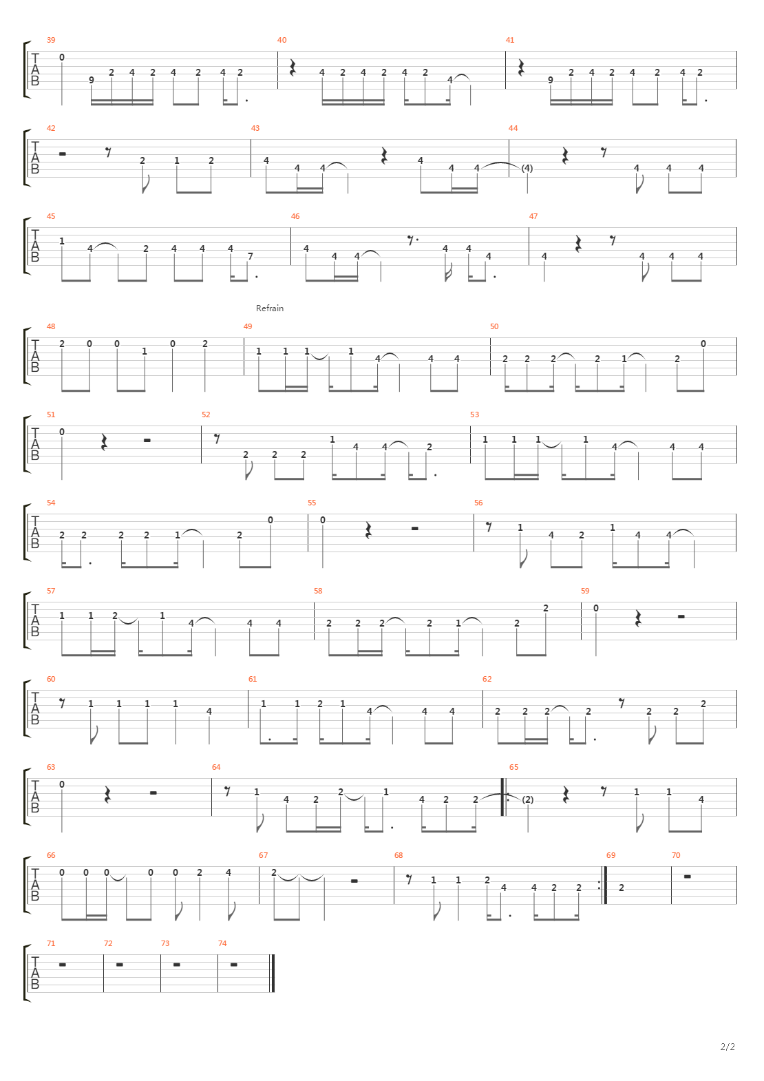 Larsen吉他谱