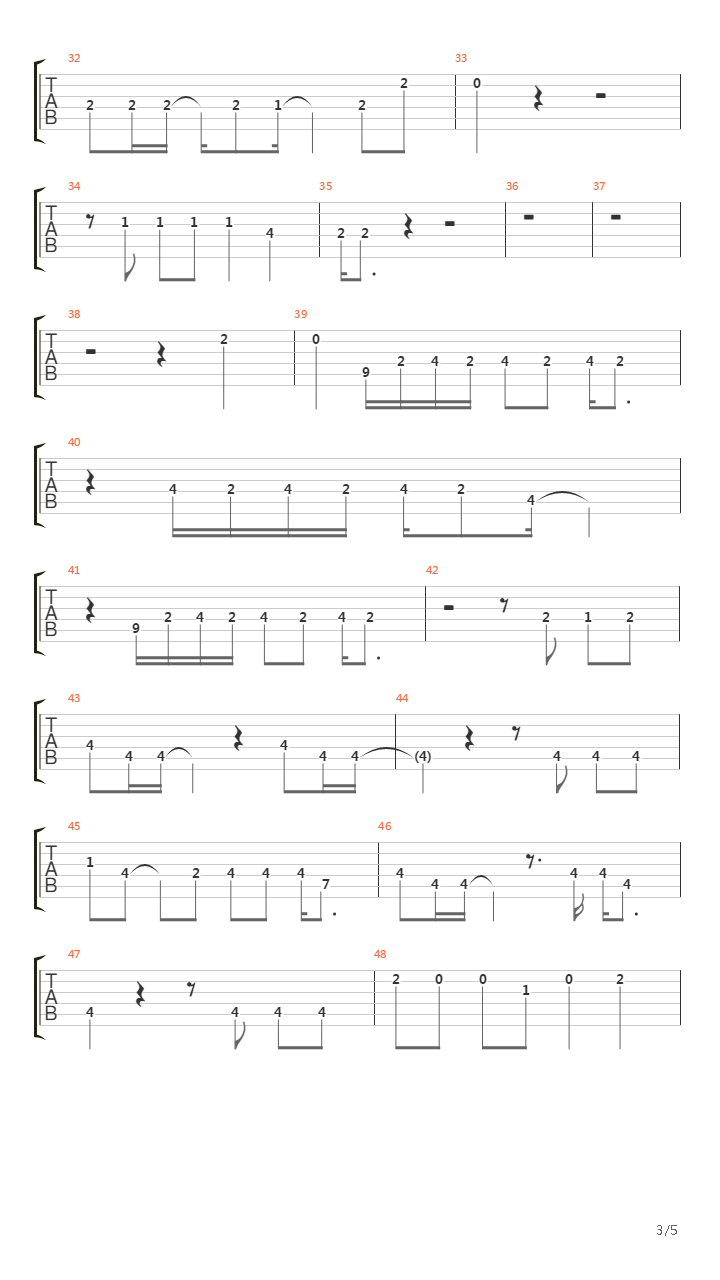 Larsen吉他谱