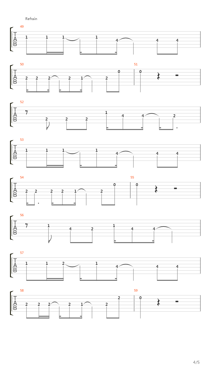 Larsen吉他谱