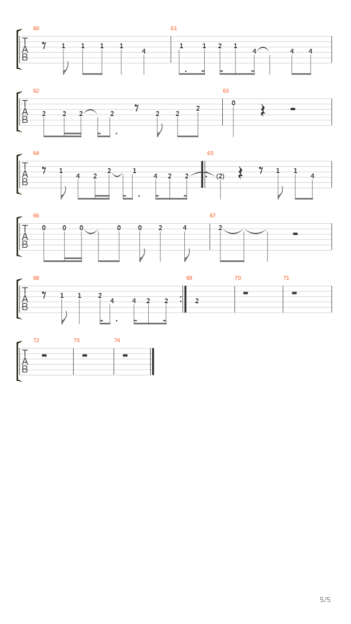 Larsen吉他谱
