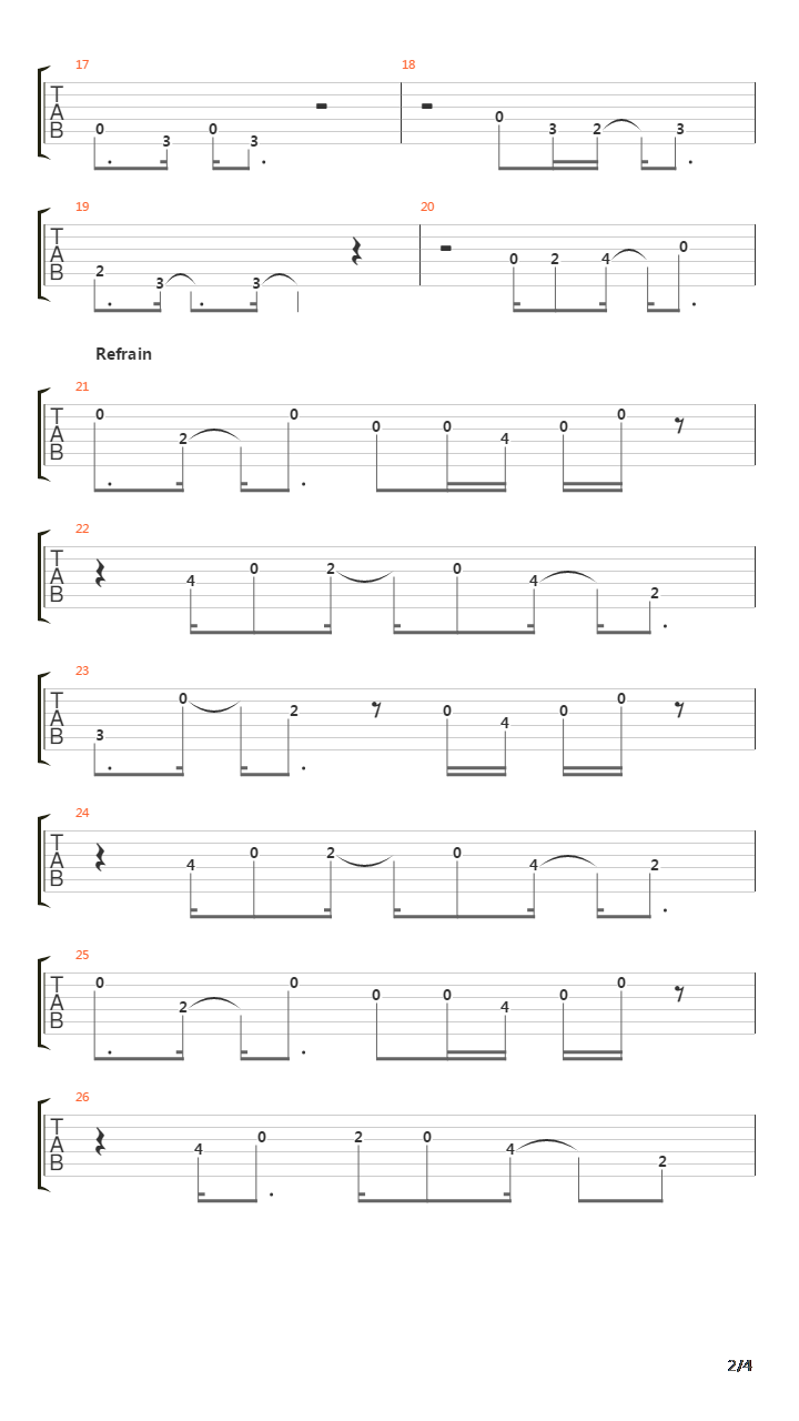 Zen吉他谱