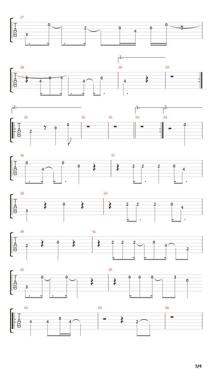 Zen吉他谱