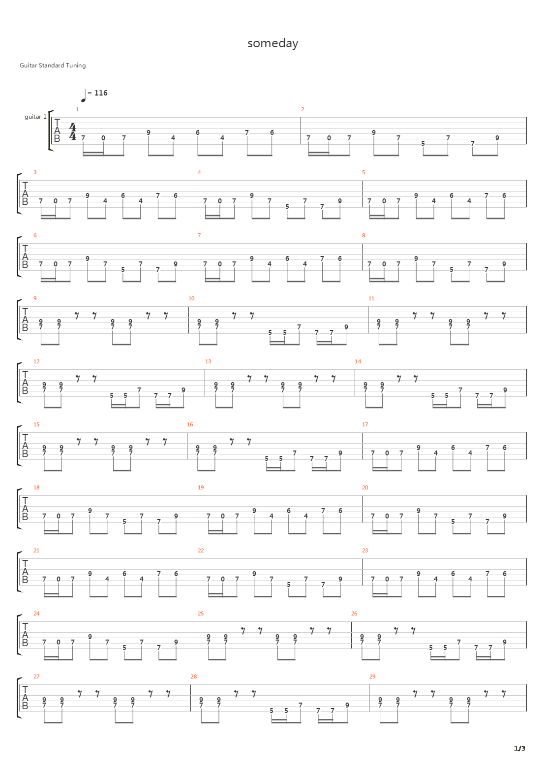 Someday吉他谱