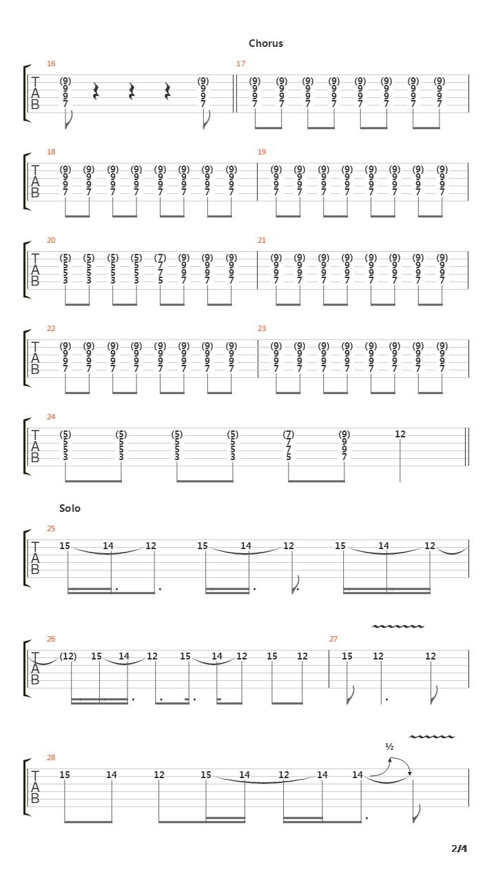 Flat Track吉他谱