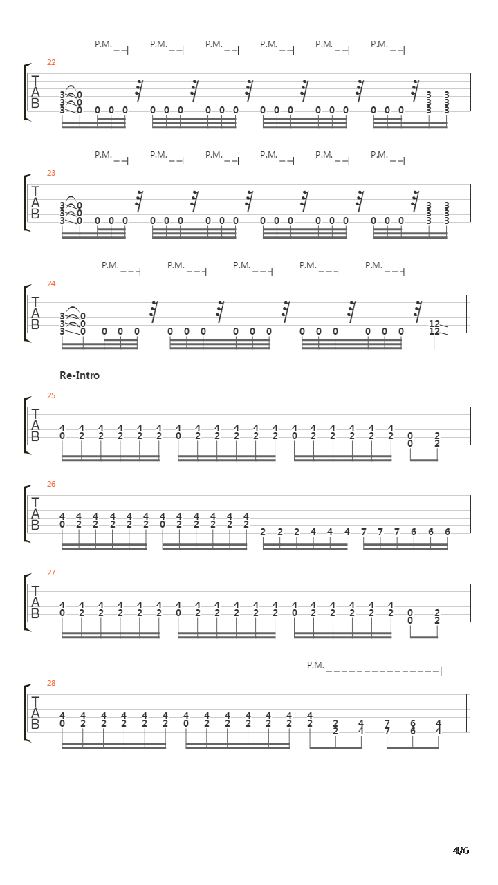 Fista Corpse吉他谱