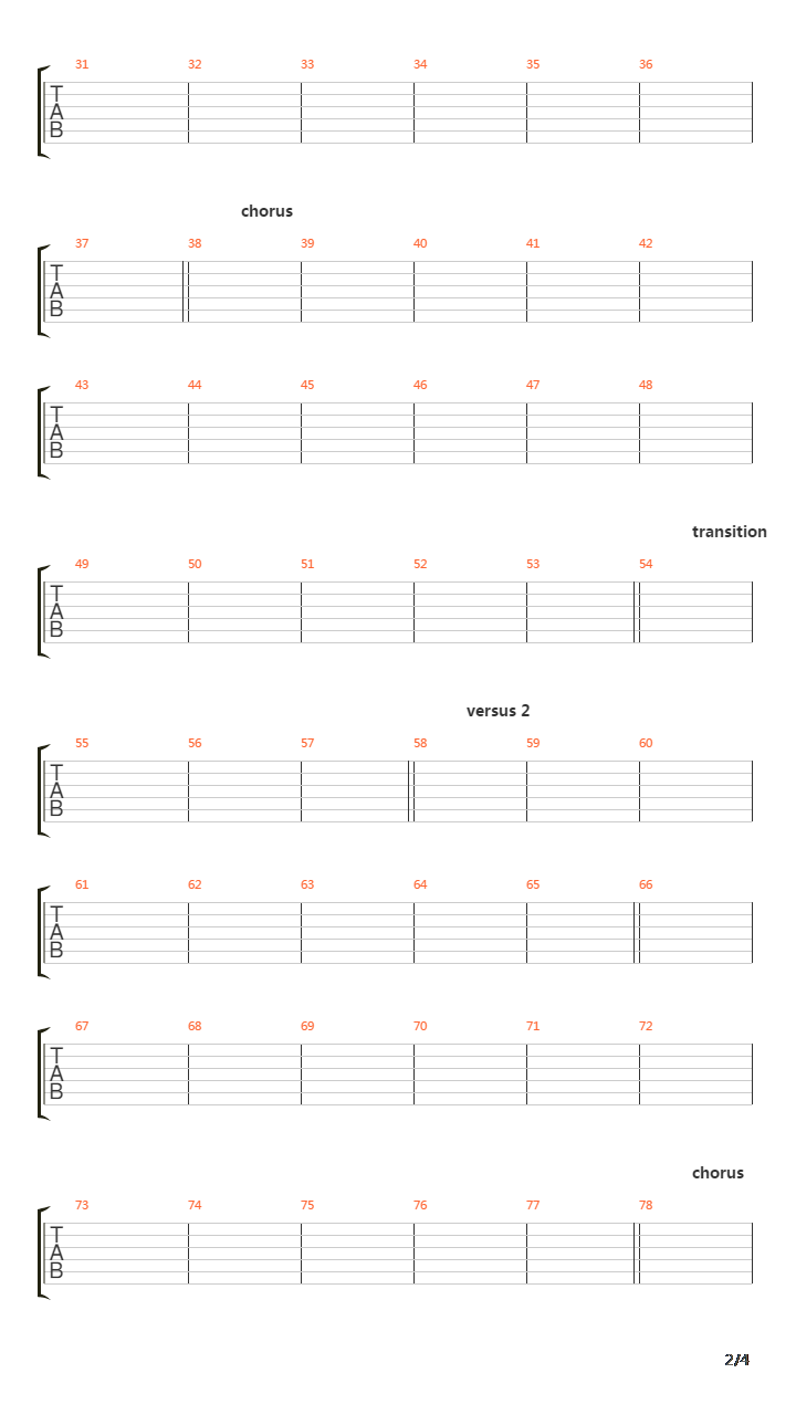 Cabal吉他谱