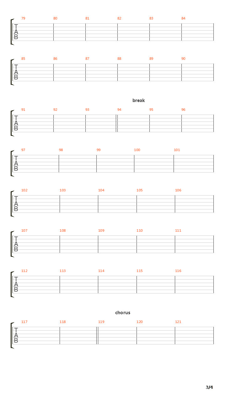 Cabal吉他谱