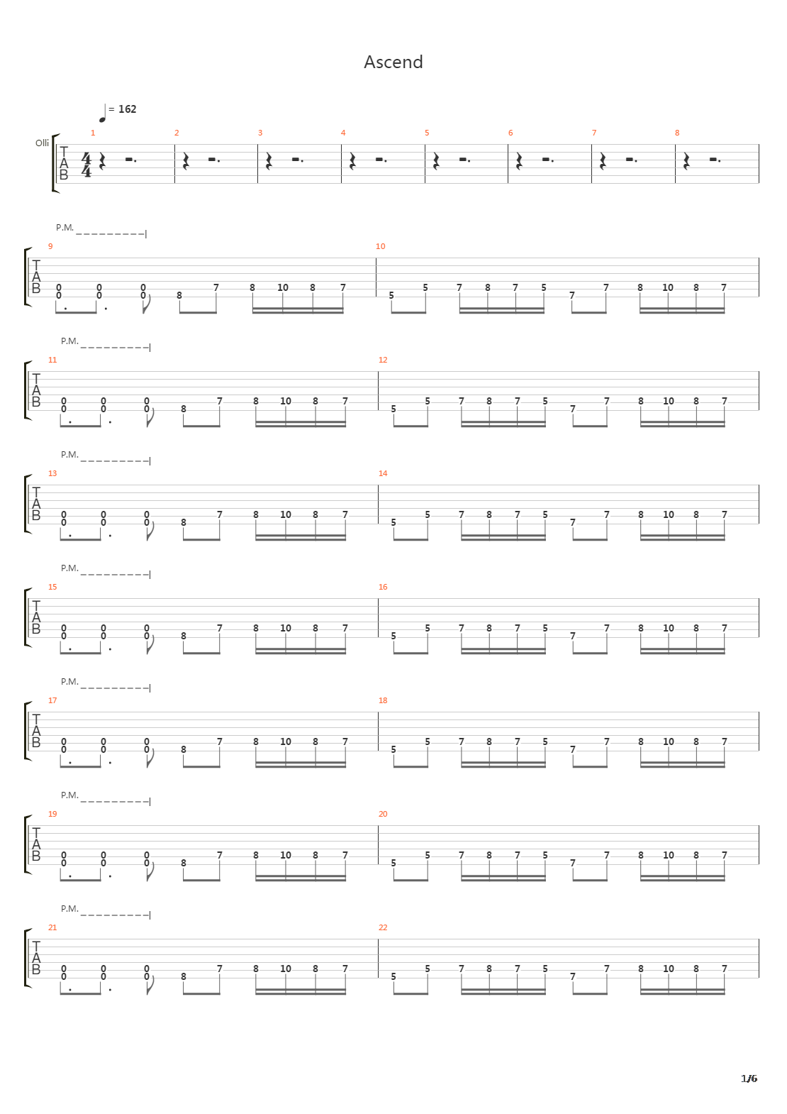 Ascend吉他谱