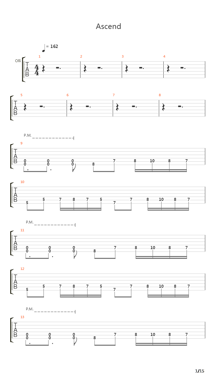Ascend吉他谱