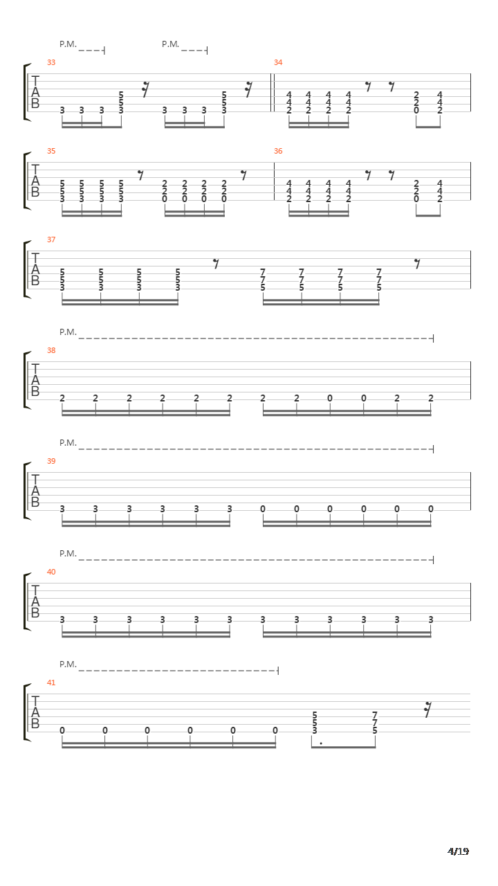 End Of Transmission吉他谱