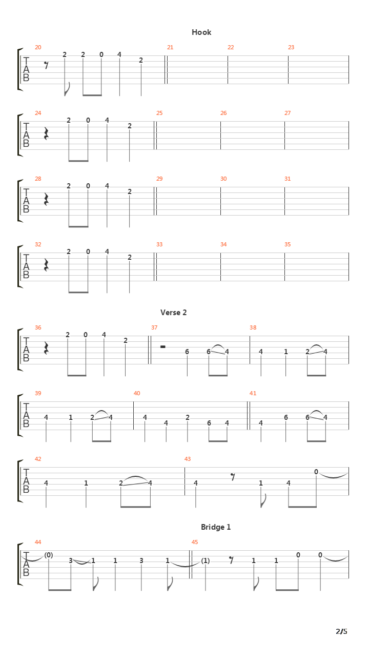 The Fox吉他谱