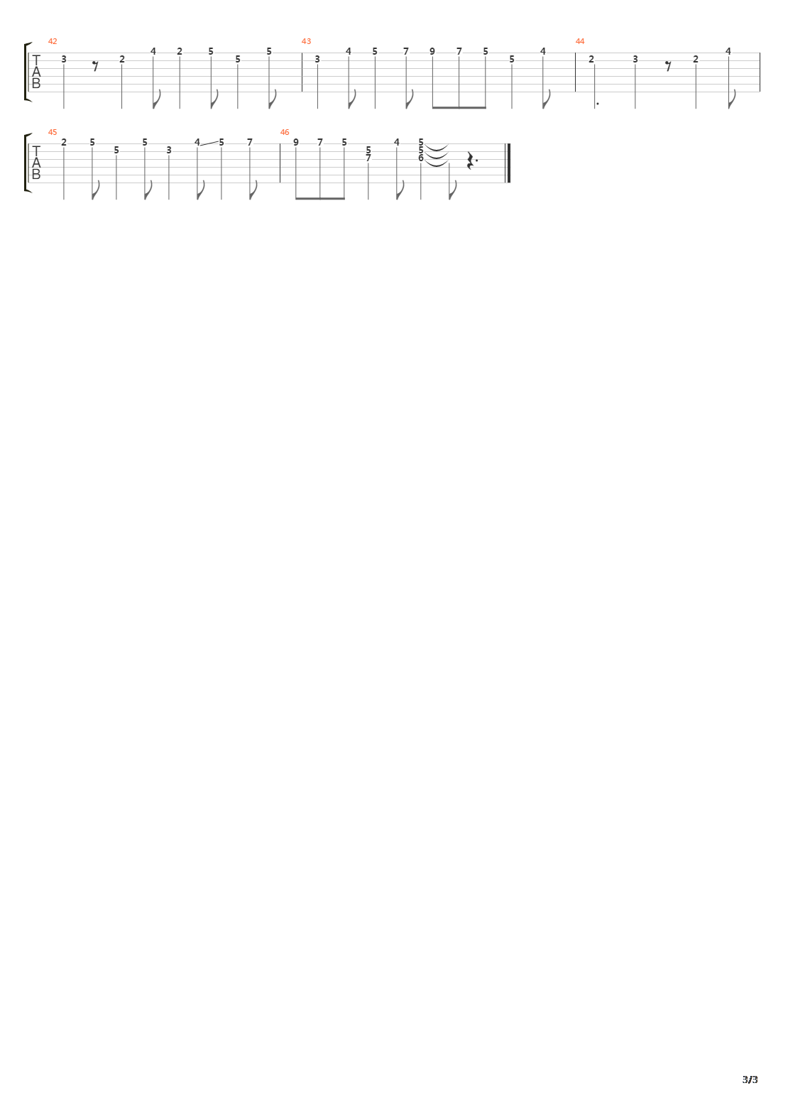 Gigue In A Major吉他谱