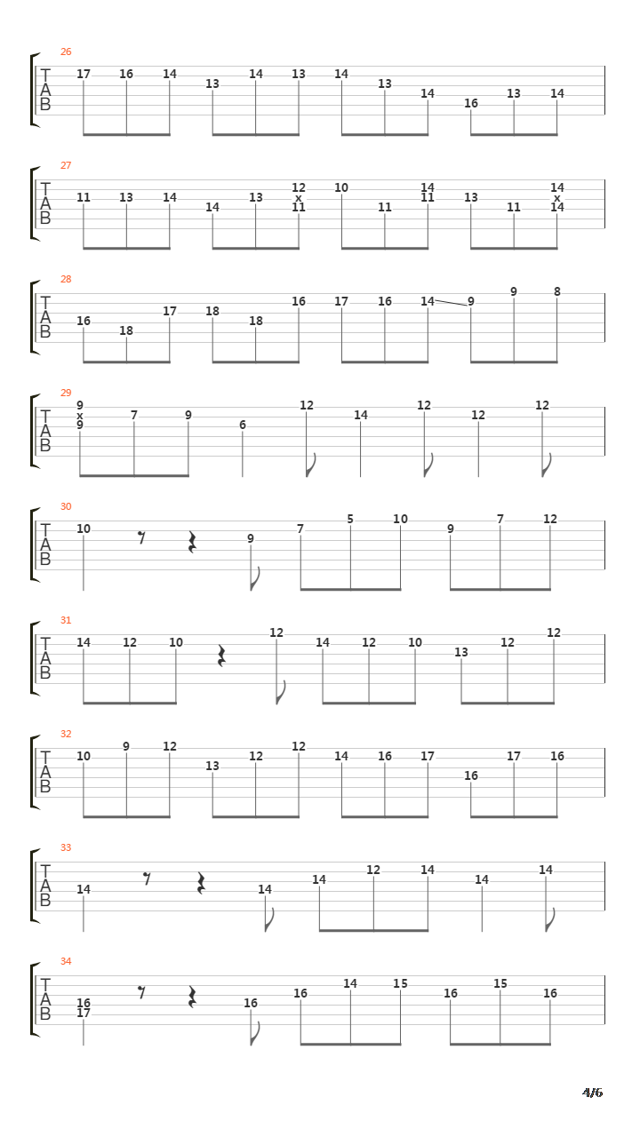 Gigue In A Major吉他谱