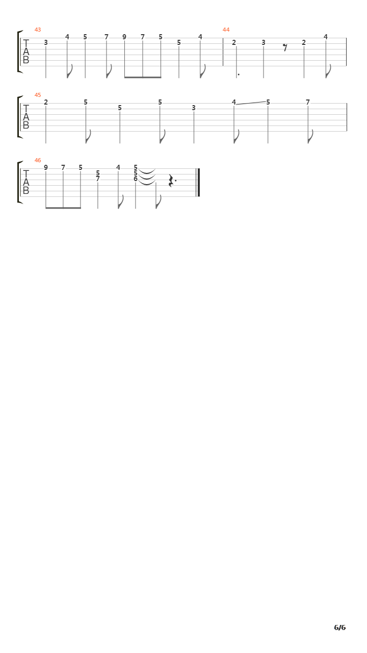 Gigue In A Major吉他谱