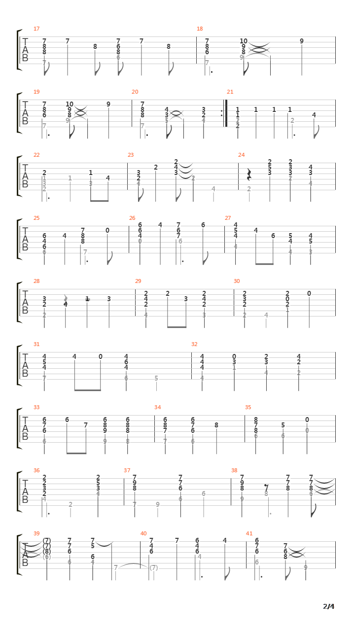 Baia吉他谱