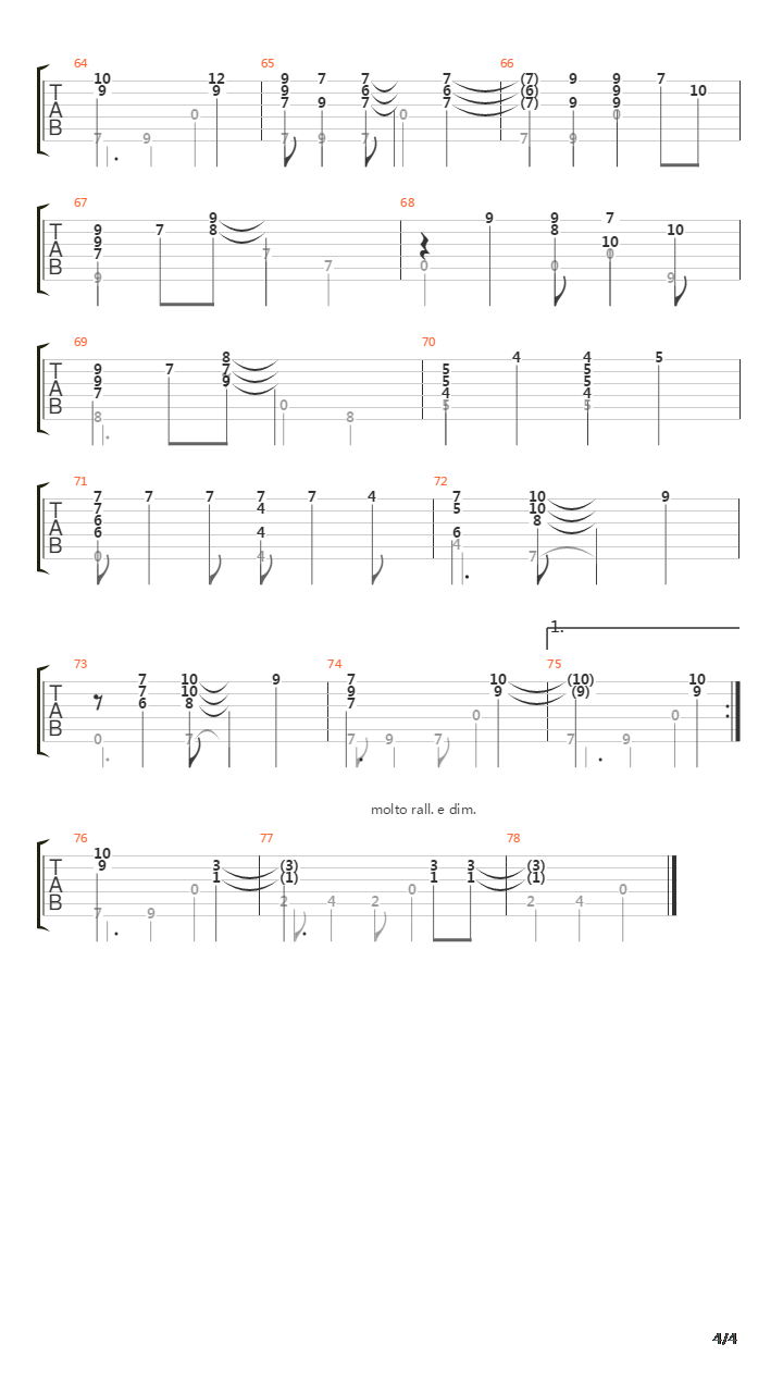 Baia吉他谱
