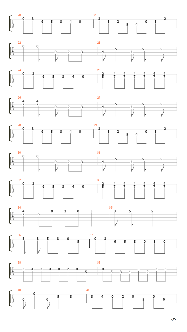 Clear The Tracks吉他谱