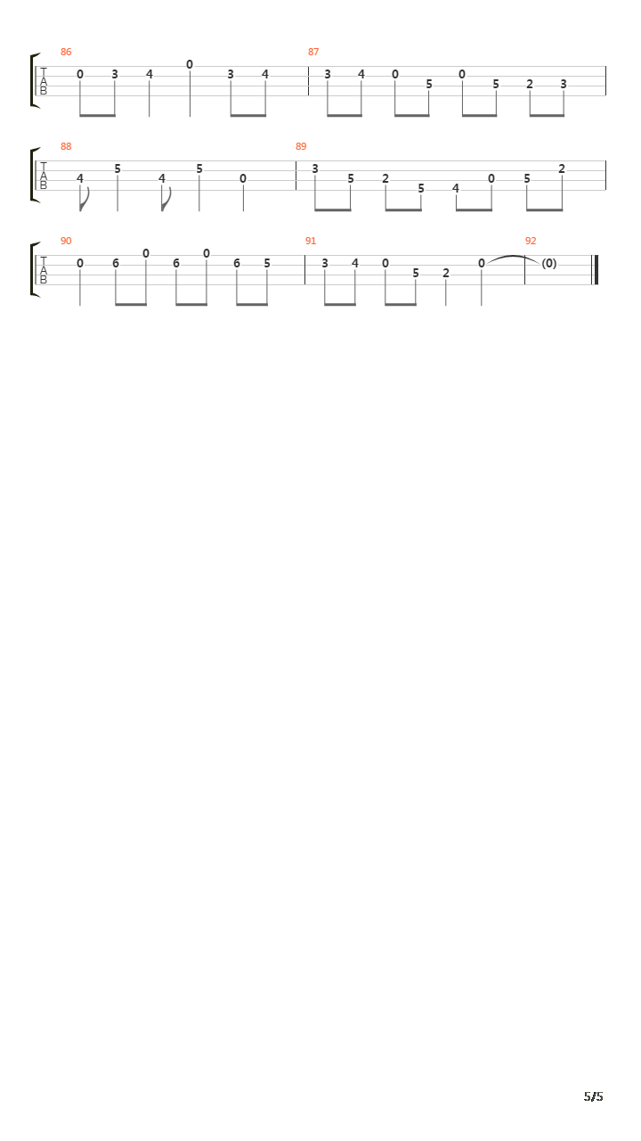 Clear The Tracks吉他谱