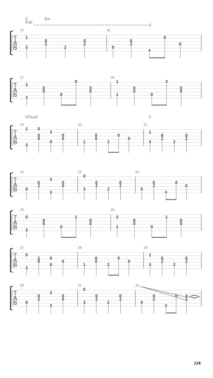 Avalon吉他谱