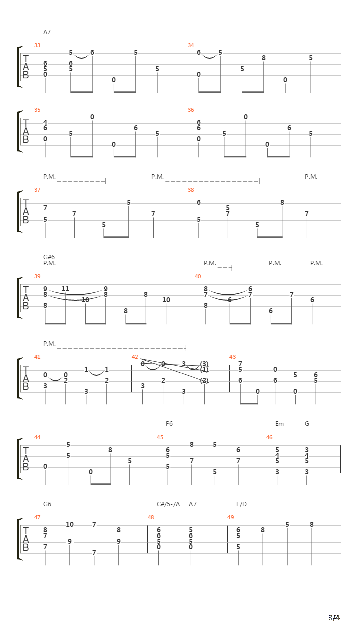 Avalon吉他谱