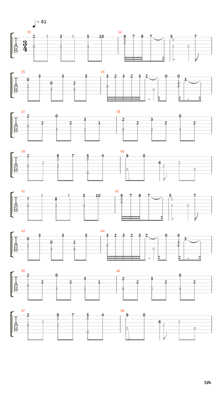 Gavotte Et Sarabande吉他谱