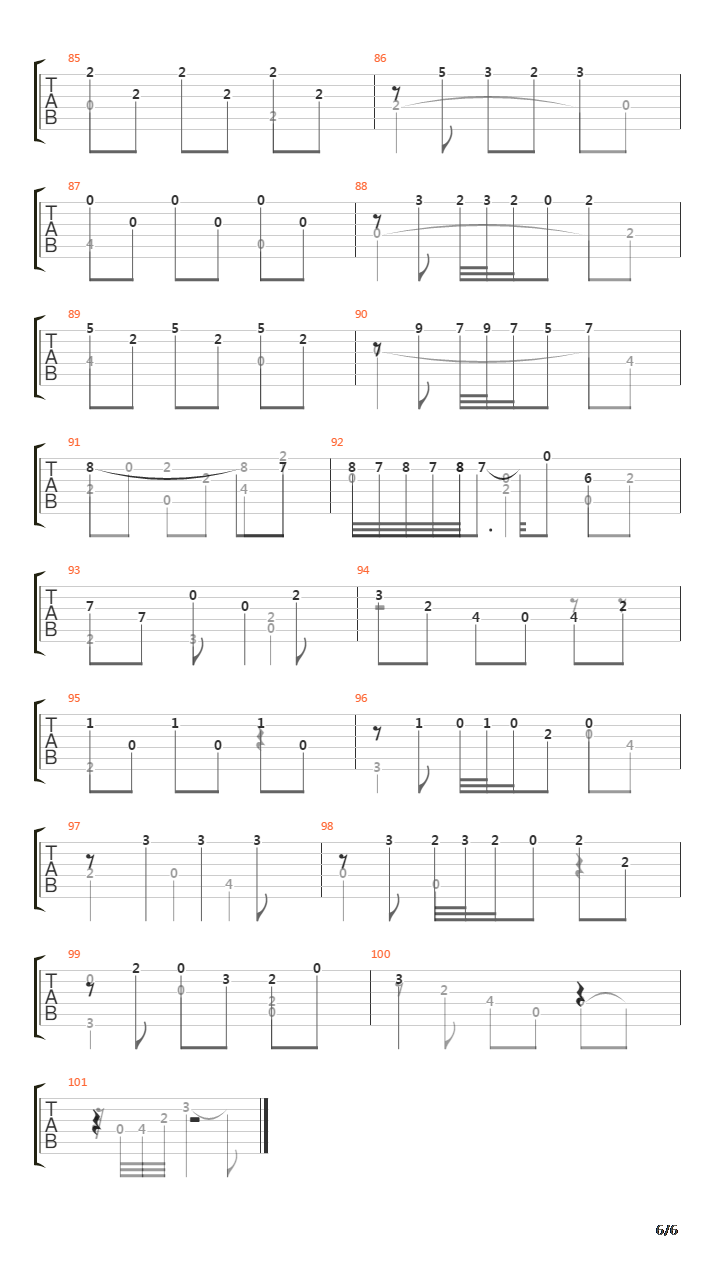 Gavotte Et Sarabande吉他谱