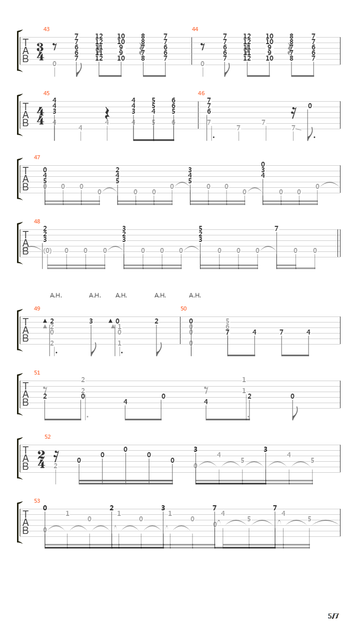 Passeio no Rio吉他谱