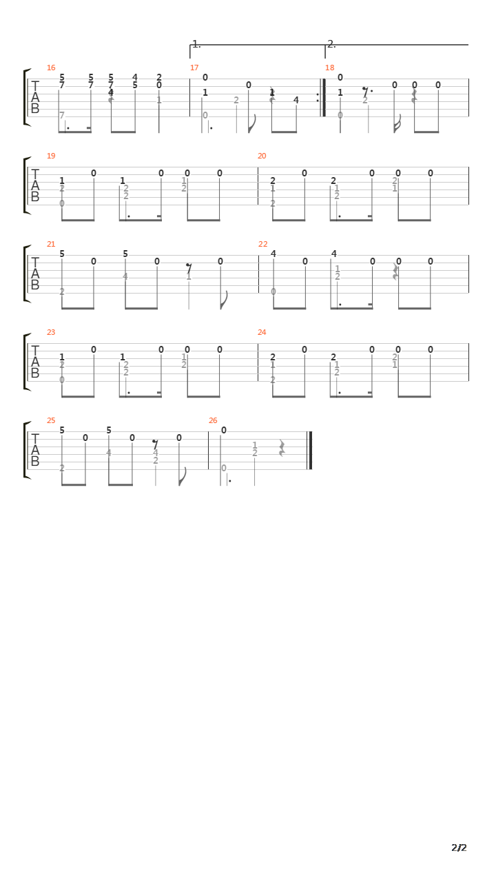 German Song吉他谱