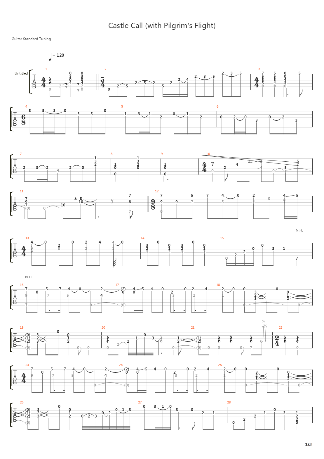 Castle Call吉他谱