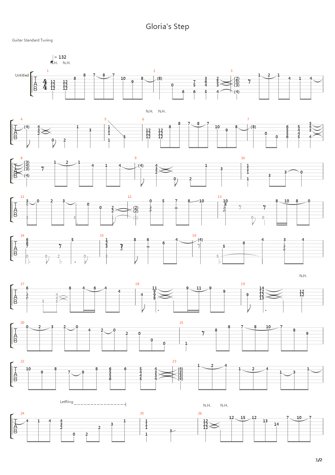 Glorias Step吉他谱