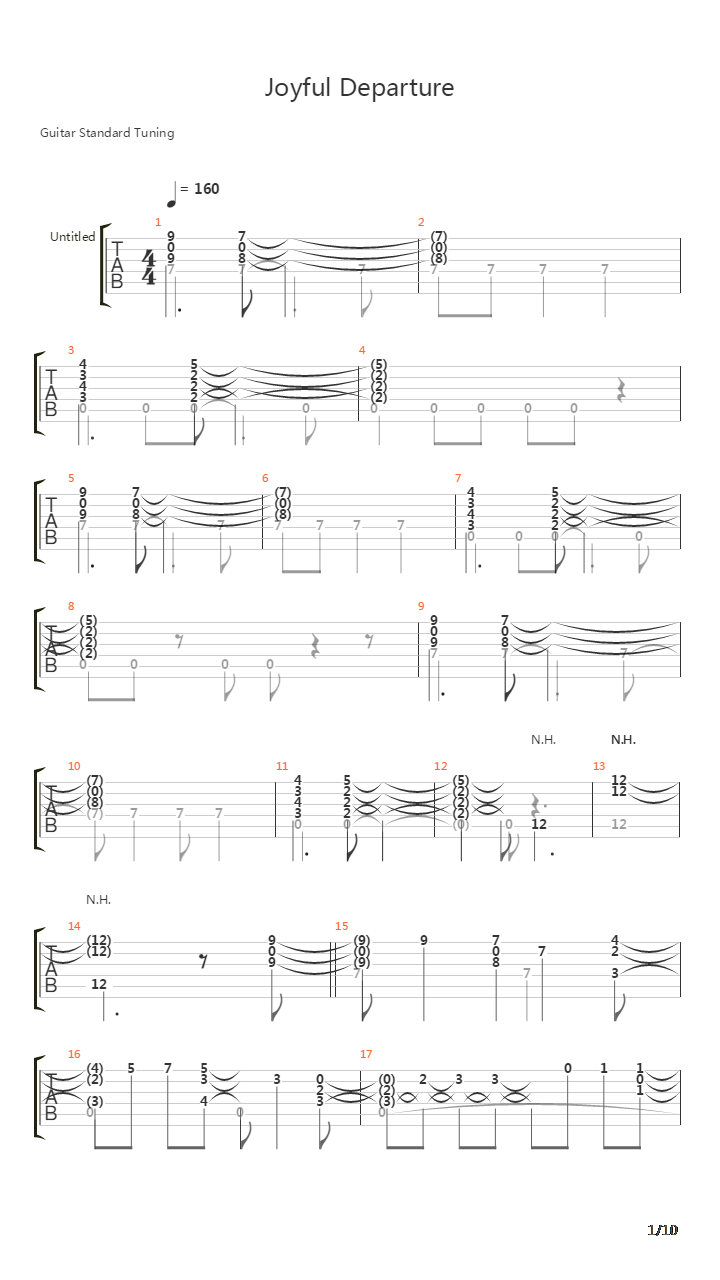 Joyful Departure吉他谱
