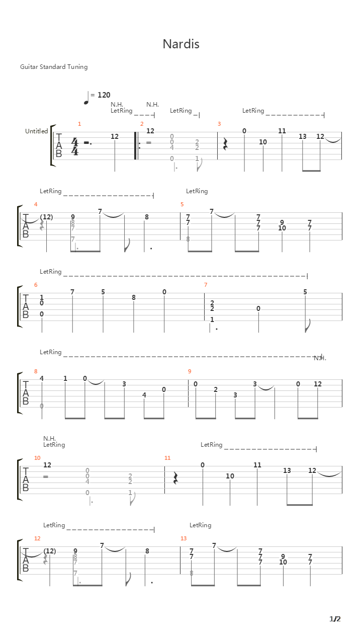 Nardis吉他谱