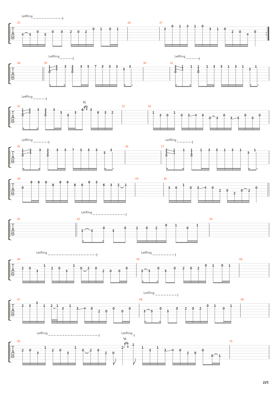 Salt Creek吉他谱