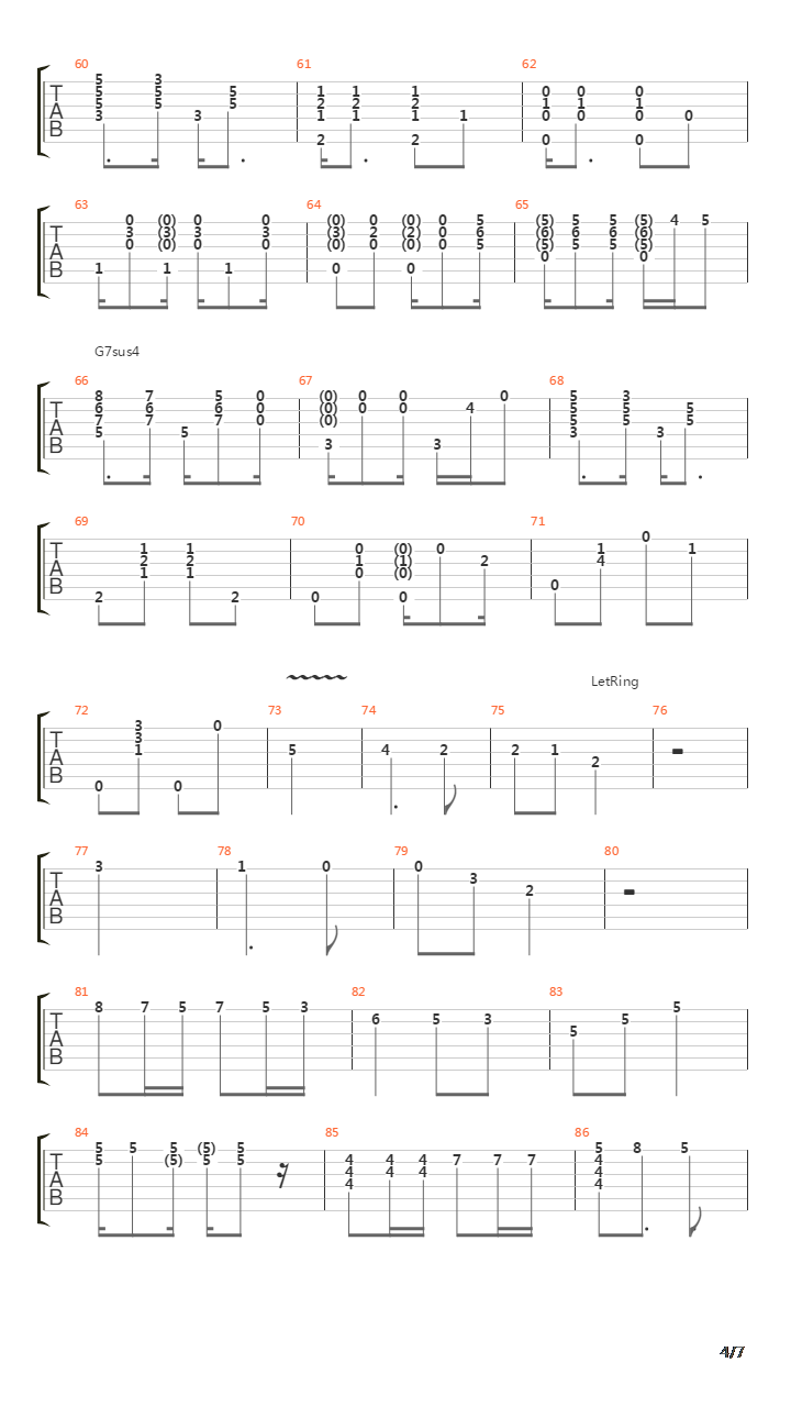 Regra Tres Law No 3吉他谱