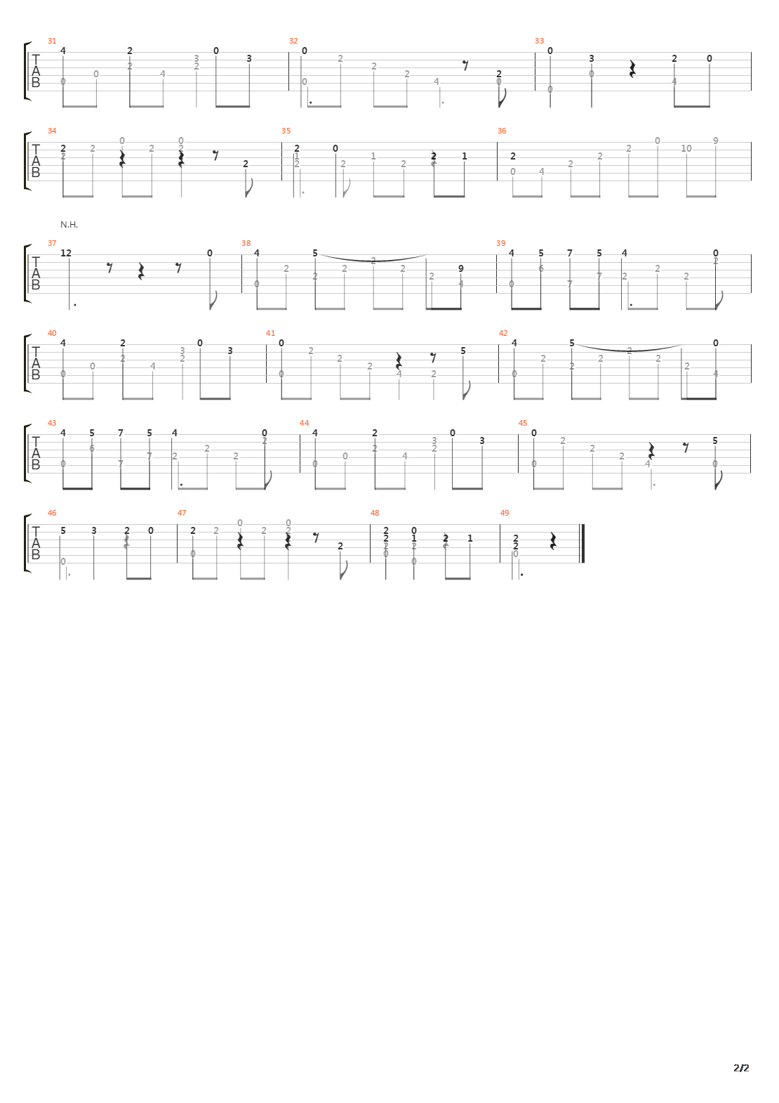 Missing吉他谱