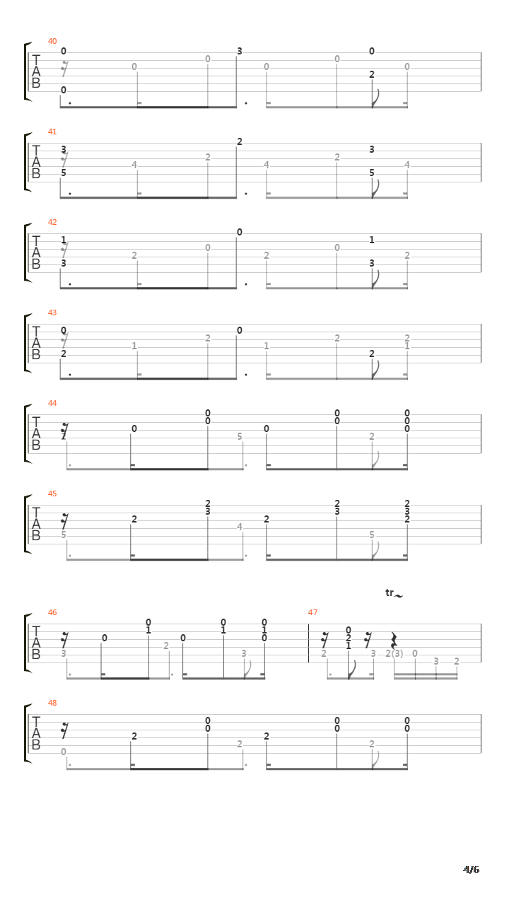 Danza Cubana吉他谱
