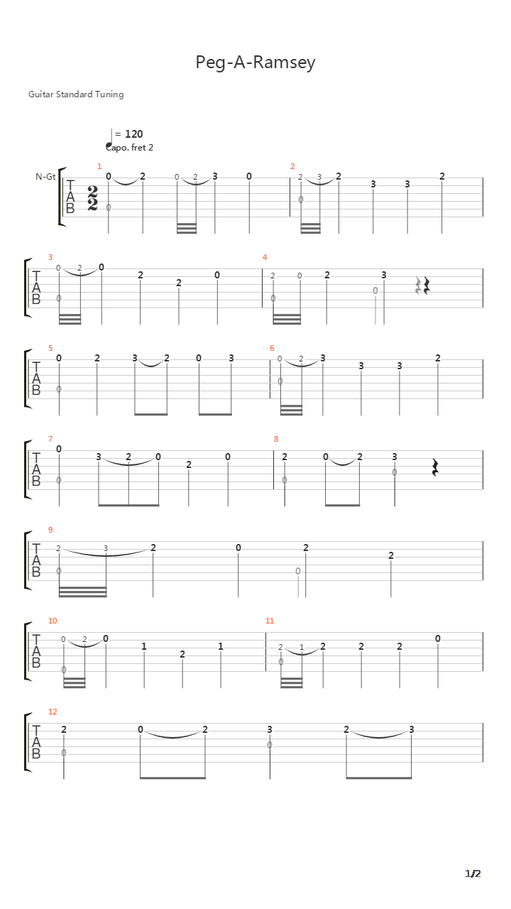 Peg-A-Ramsey吉他谱