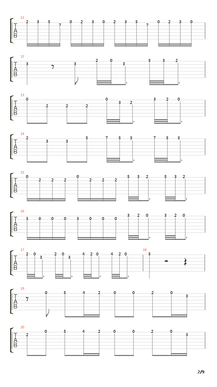 吉他协奏曲  维瓦尔第吉他谱