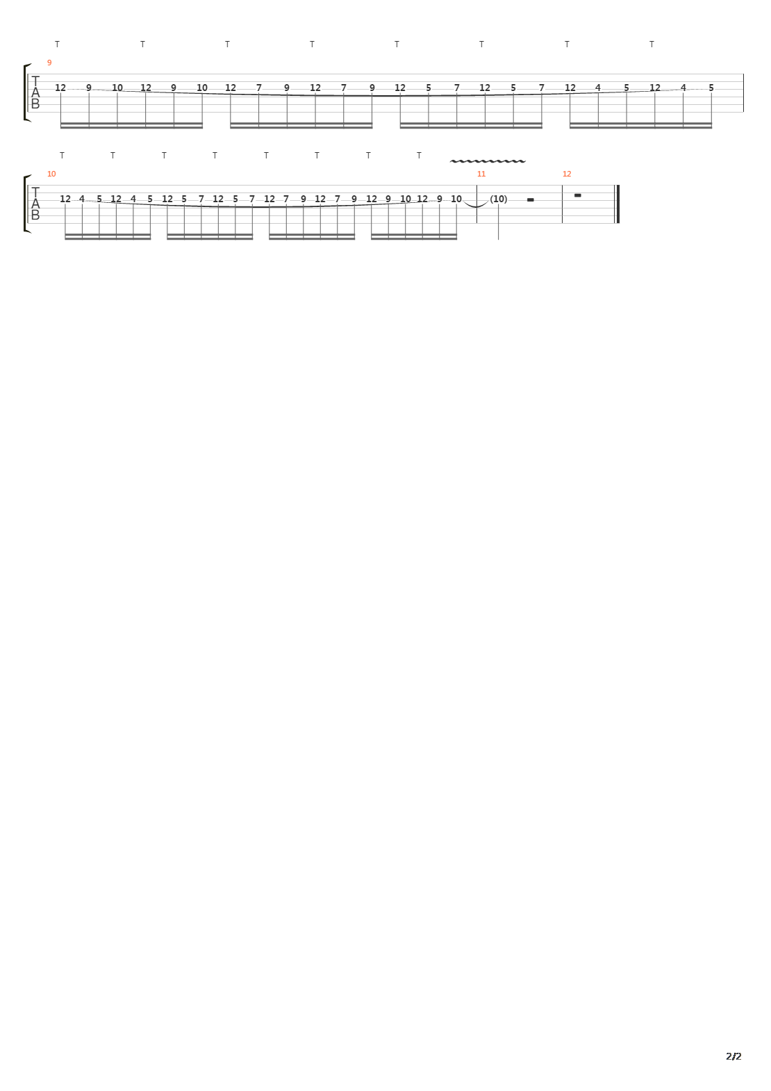 点弦练习 - Fast Tapping Exercise吉他谱