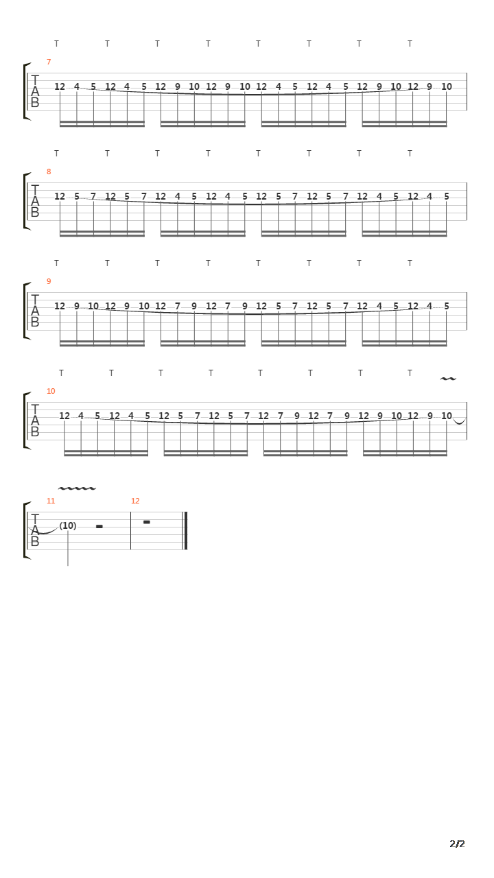 点弦练习 - Fast Tapping Exercise吉他谱