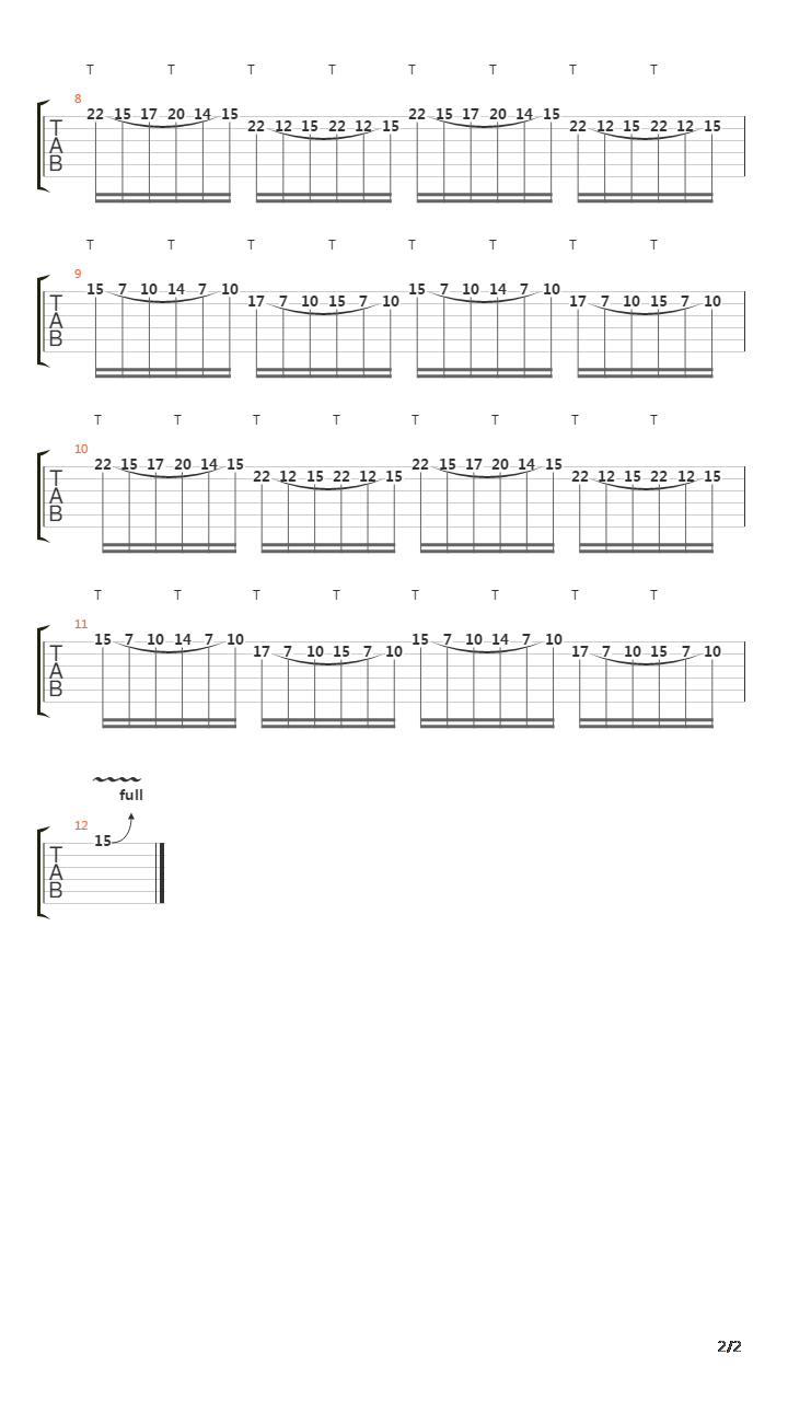 点弦练习 - Tapping Exercise 1吉他谱