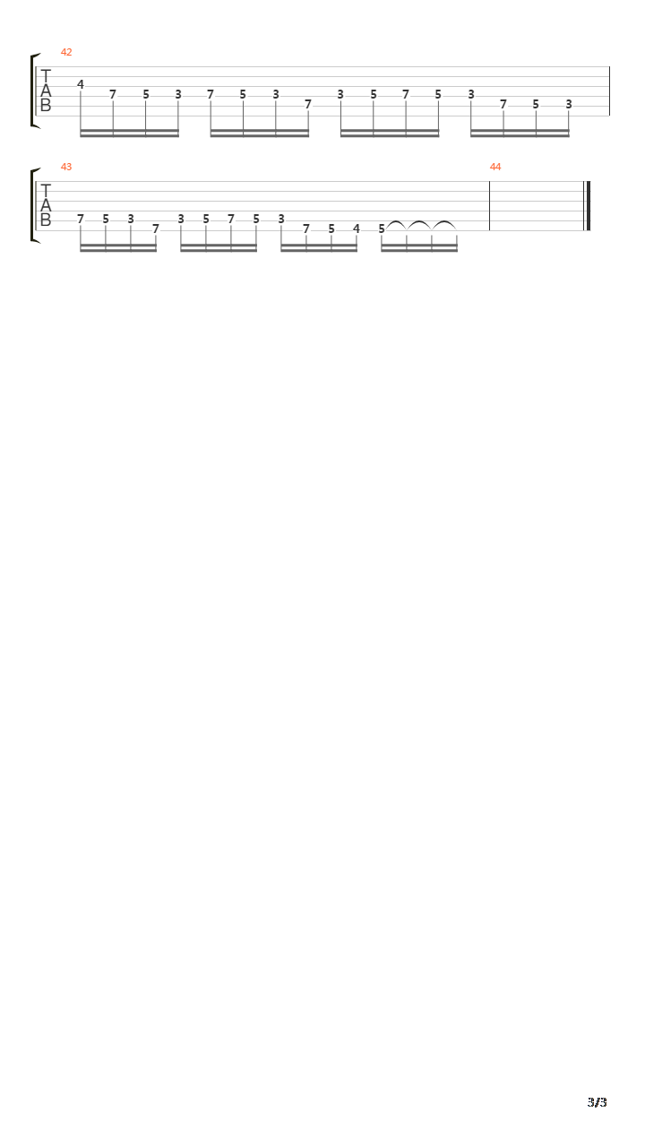 摇滚练习 - 7 Exercises Am吉他谱