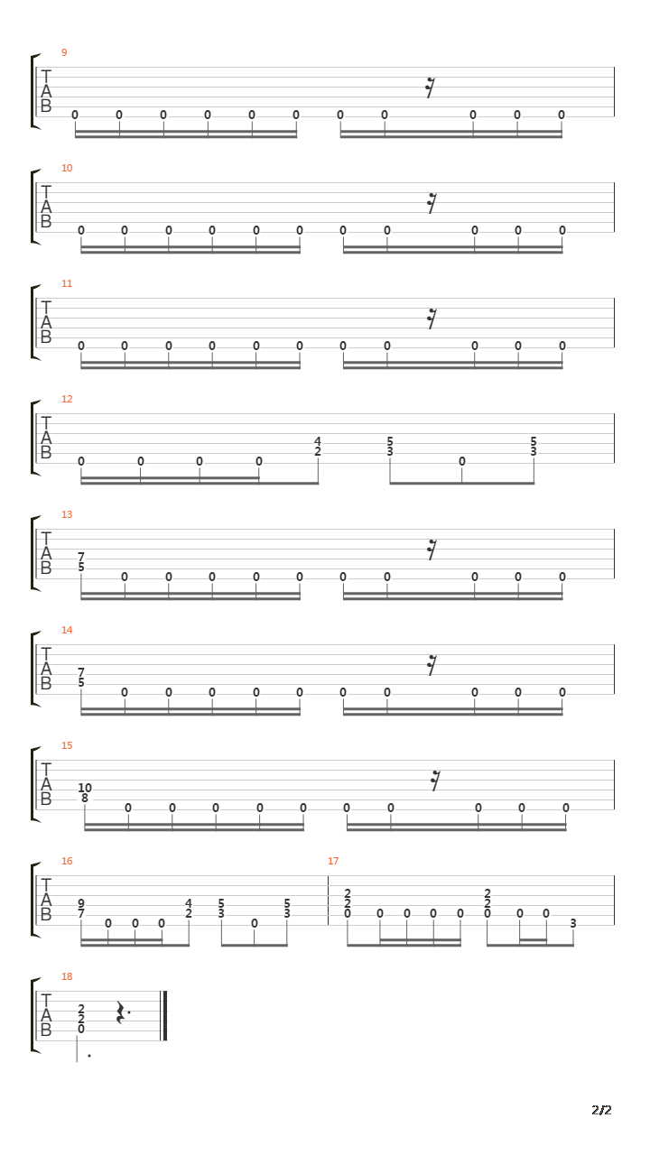 金属练习 - Heavy Metal Riffs 10吉他谱