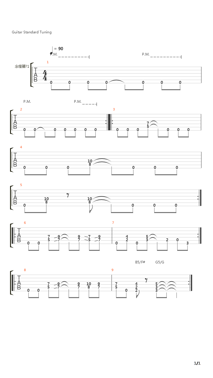 金属练习 - Heavy Metal Riffs 13吉他谱