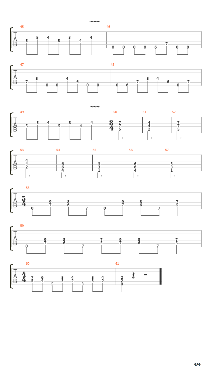 金属练习 - Heavy Metal Riffs 20吉他谱