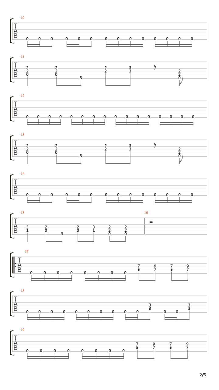 金属练习 - Heavy Metal Riffs 23吉他谱