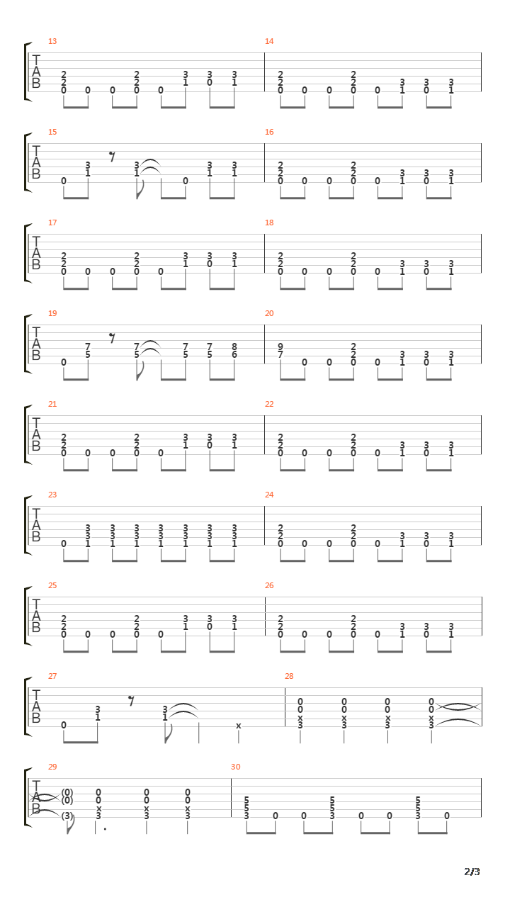 金属练习 - Heavy Metal Riffs 30吉他谱