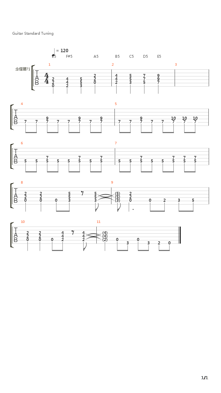 金属练习 - Heavy Metal Riffs 34吉他谱