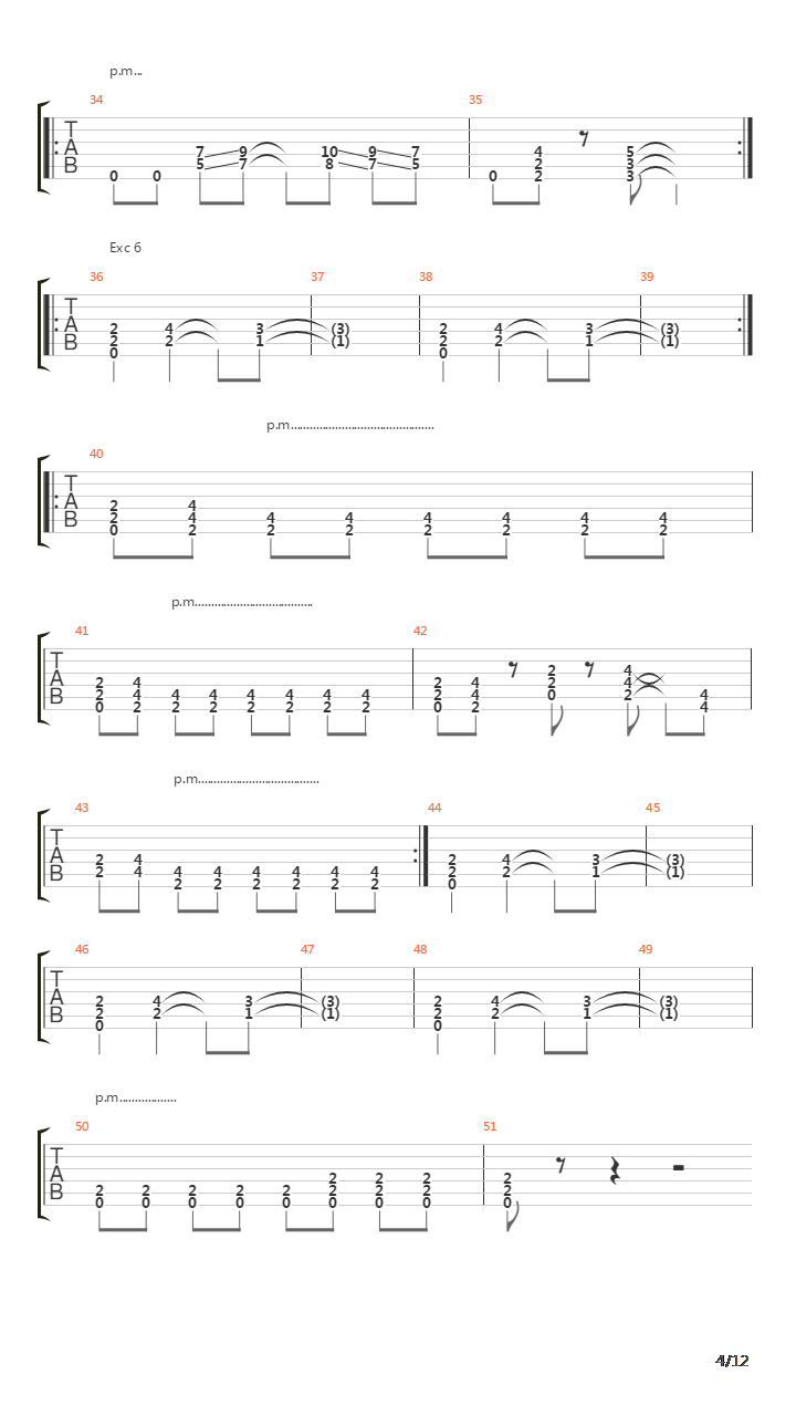 金属练习 - Rhythm Guitar 1st Lesson吉他谱